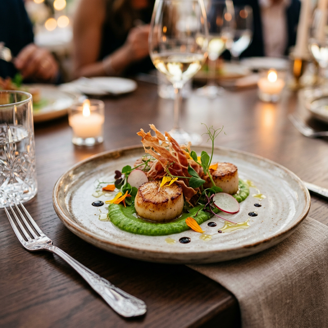Création gastronomique — entrée raffinée